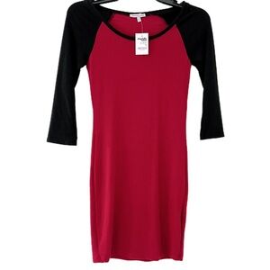 Charlotte Russe- Three Quarter Sleeve Knit Dress